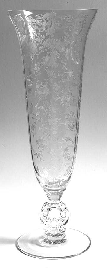 Chantilly 12" Keyhole-Stem Footed Vase by Cambridge-1
