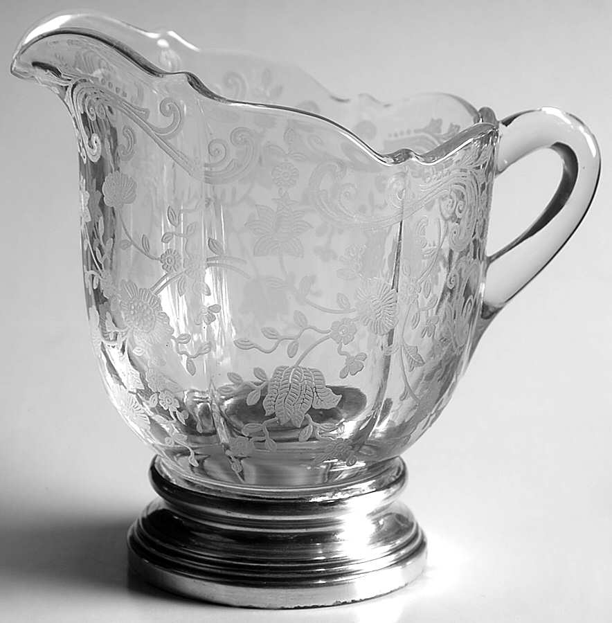 Chantilly Creamer-Shape 3900/41 Sterling Base by Cambridge-1