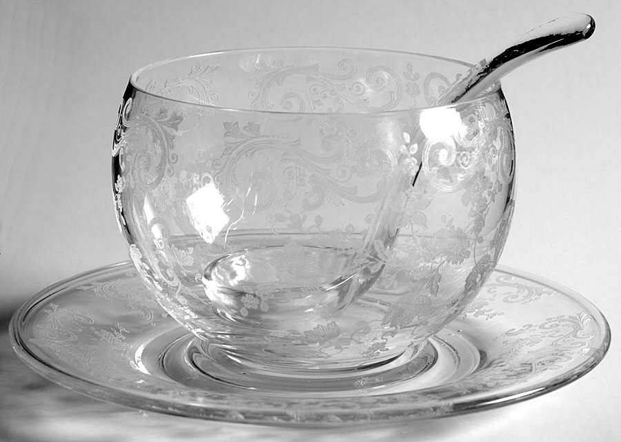 Chantilly Mayonnaise Bowl,  Underplate and Ladle by Cambridge-1