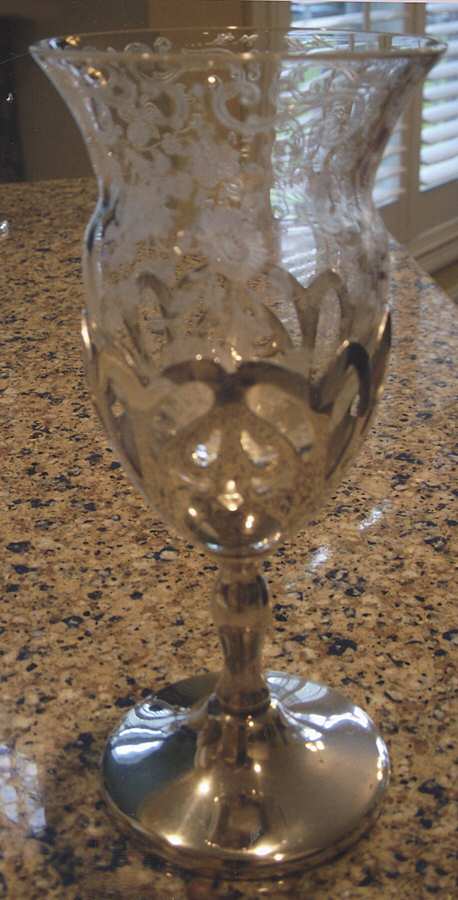 Chantilly Sterling Liquor Coctail with Crystal Insert by Cambridge-1