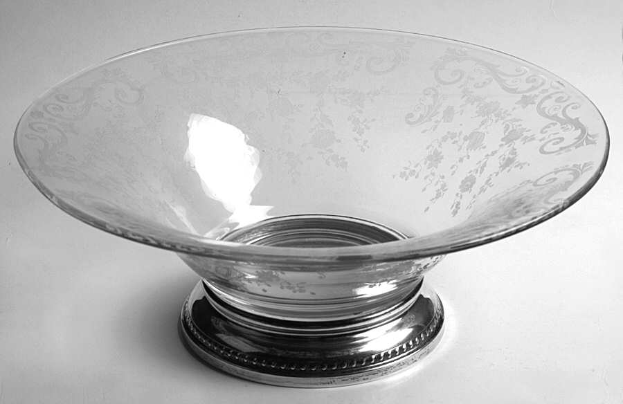 Chantilly 12" Belled Bowl with Sterling Base by Cambridge-1
