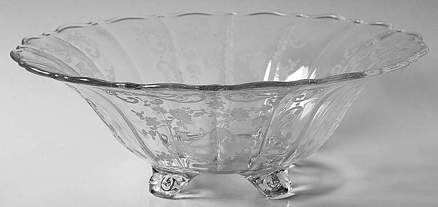 Chantilly 10" 4-Toed Footed Bowl by Cambridge-1