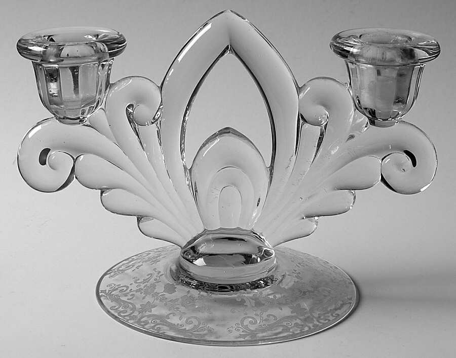 Chantilly 6" Double Light Candlestick by Cambridge-1