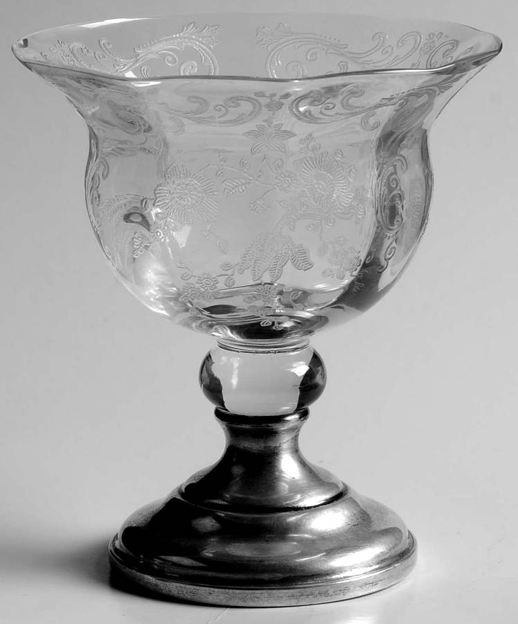 Chantilly Footed Dessert with a Sterling Weighted Base by Cambridge-1