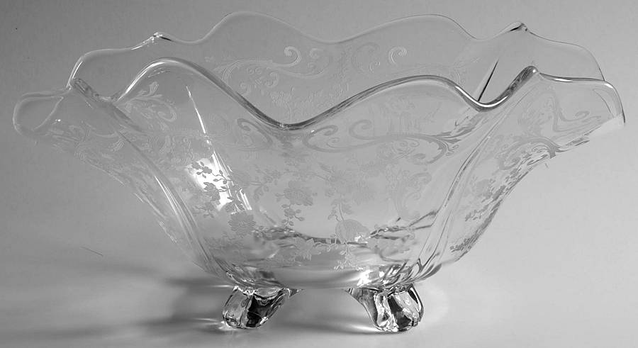 Chantilly 3400 Oblong Ruffled Four Toed Bowl by Cambridge-1