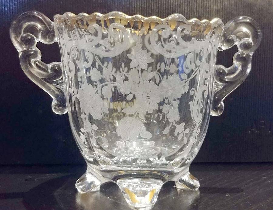 Chantilly (Stem #3625, Gold Trim) Martha/250 Individual Open Sugar by Cambridge-1