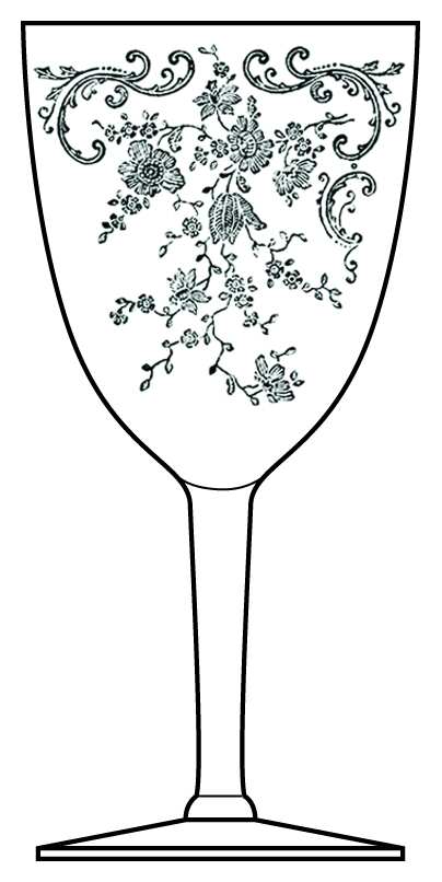 Chantilly Water Goblet by Cambridge-1