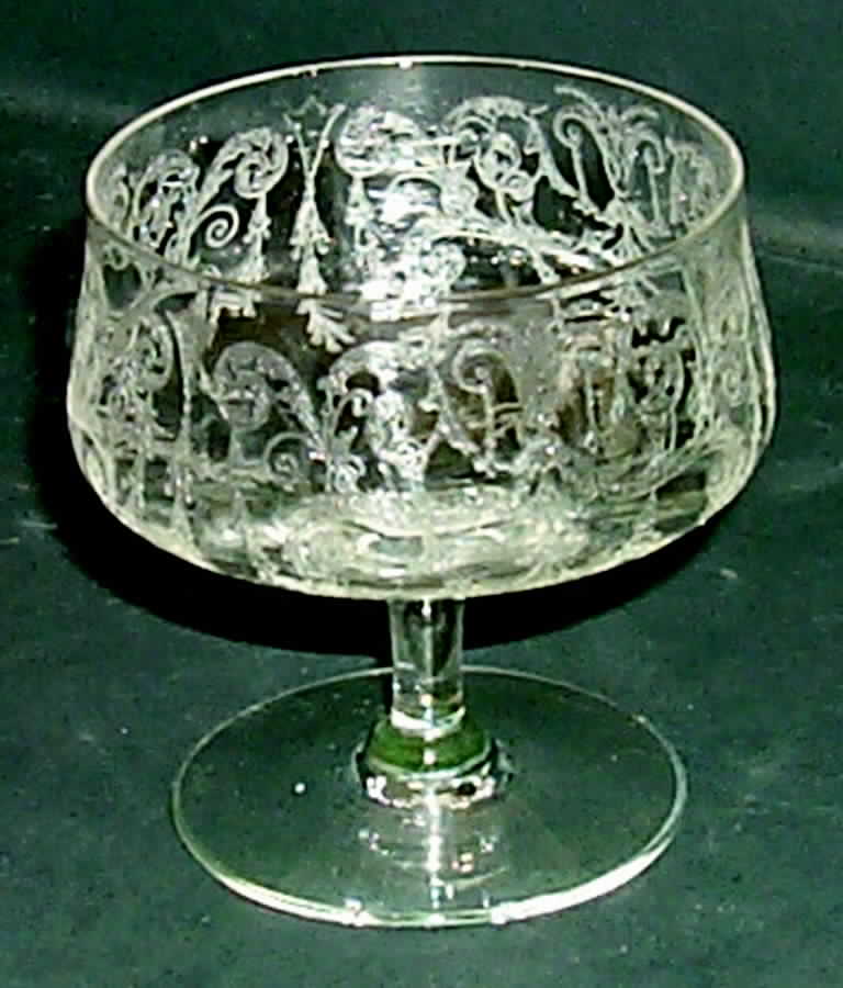 Cleo Clear (Stem 7606) Low Sherbet by Cambridge-1