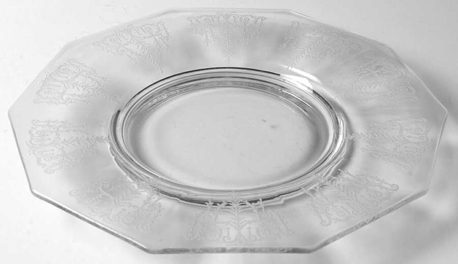 Cleo Clear (Stem 7606) Luncheon Plate by Cambridge-1