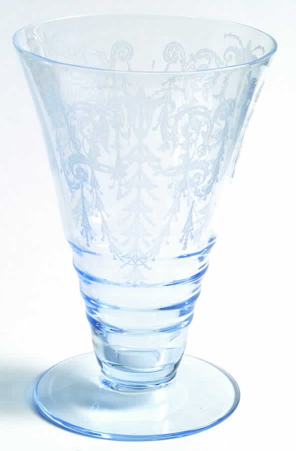 Cleo Blue (Stem 3077) 8 Oz Footed Tumbler by Cambridge-1