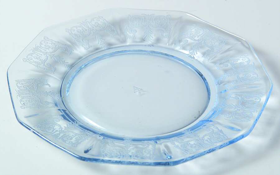 Cleo Blue (Stem 3077) Bread & Butter Plate by Cambridge-1