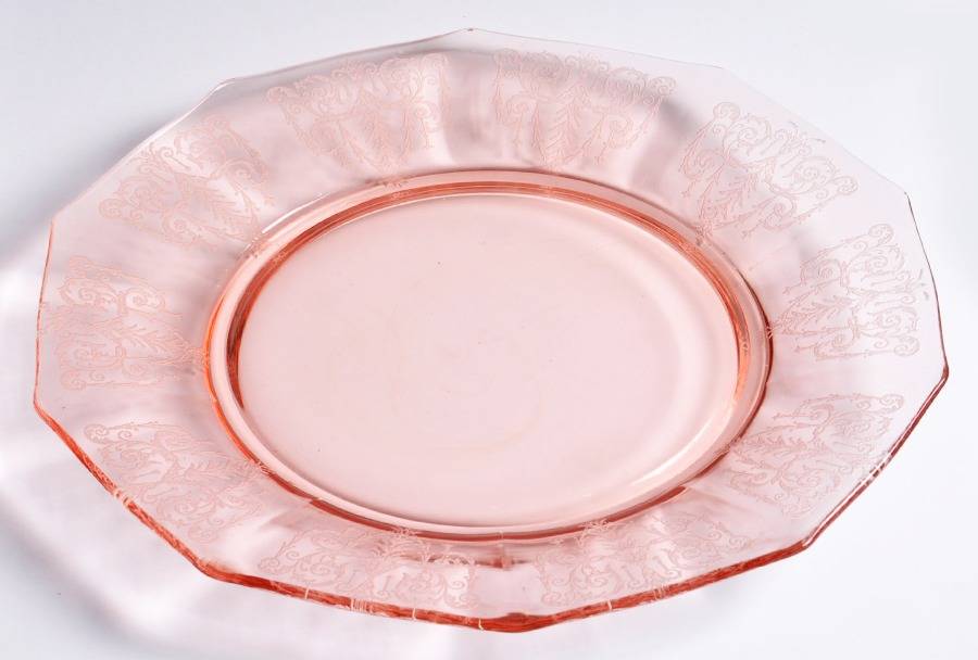 Cleo Pink (Stem 3077) Dinner Plate by Cambridge-1