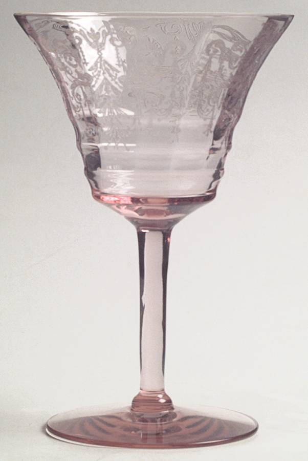 Cleo Pink (Stem 3077) Champagne/Tall Sherbet by Cambridge-1