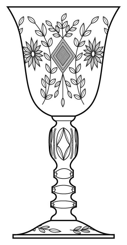 Commodore Water Goblet by Cambridge-1