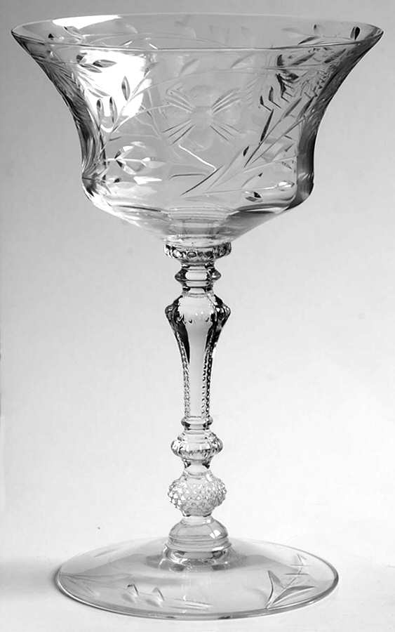 Croesus Champagne/Tall Sherbet by Cambridge-1