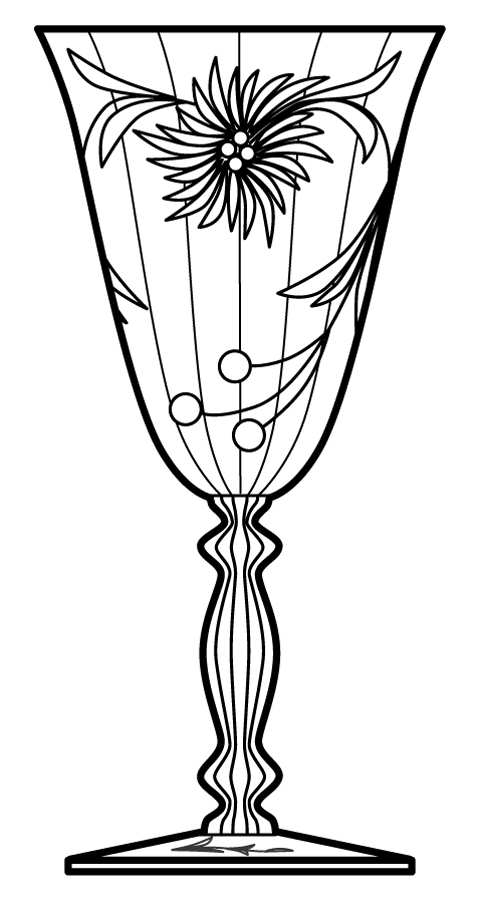 Cut 538 Water Goblet by Cambridge-1