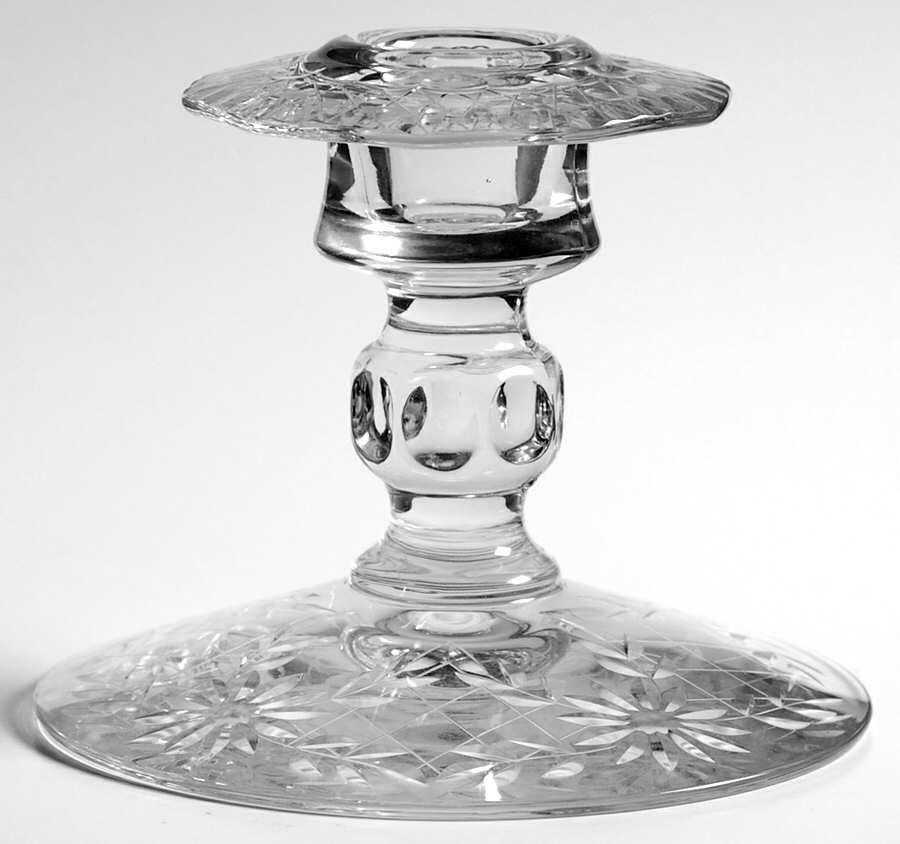 Cut 541 (Stem #3130) 4" Single Light Candlestick by Cambridge-1