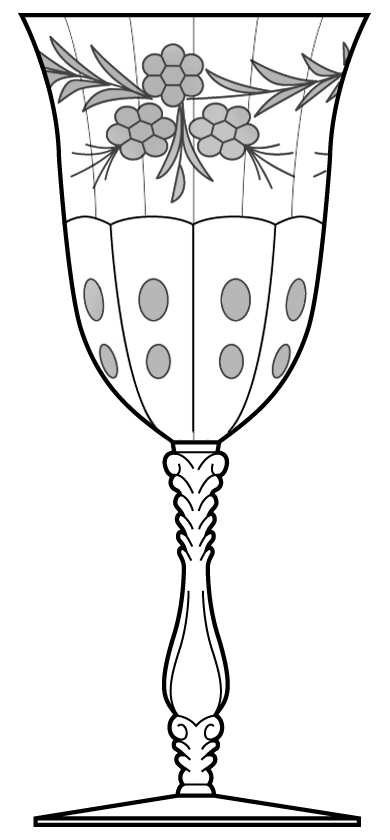 Cut 654 Water Goblet by Cambridge-1