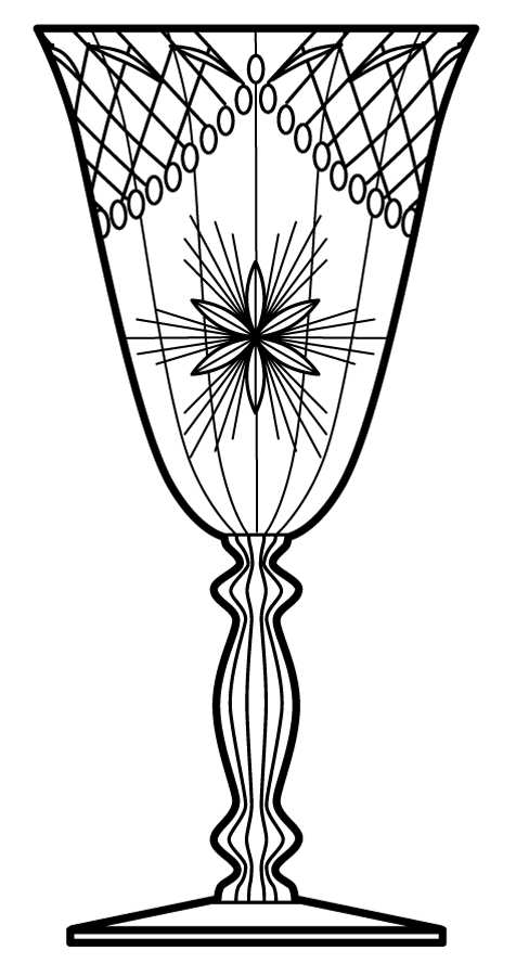 Cut 657 Water Goblet by Cambridge-1