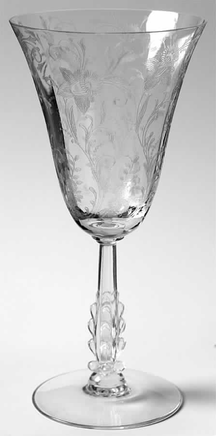 Daffodil Clear (Stem 3779, Not Gold Encrusted) Water Goblet by Cambridge-1