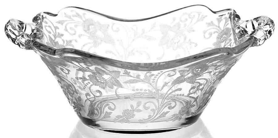 Daffodil Clear (Stem 3779, Not Gold Encrusted) 3400/1181 Handled Bon Bon by Cambridge-1