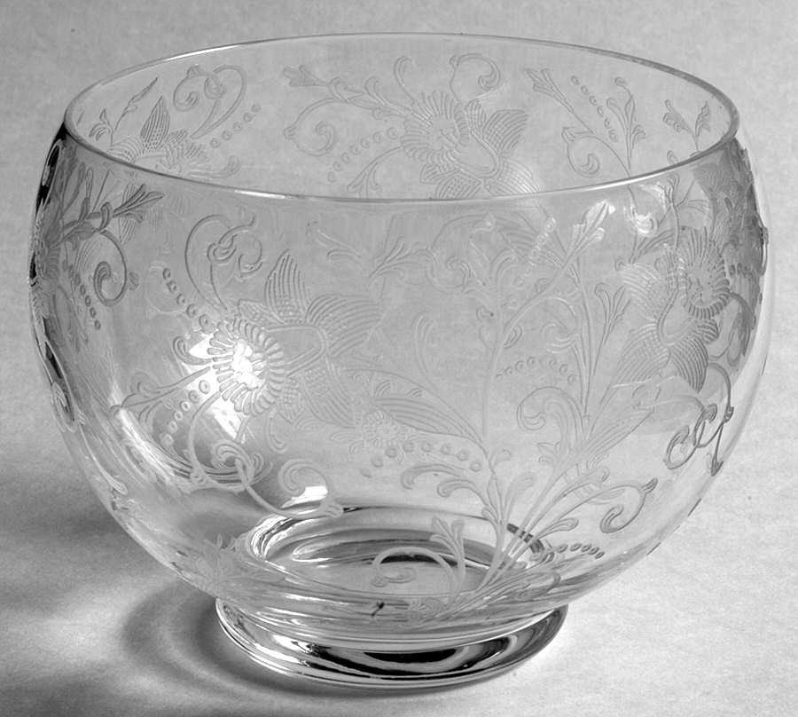 Daffodil Clear (Stem 3779, Not Gold Encrusted) Mayonnaise Bowl, Bowl Only by Cambridge-1