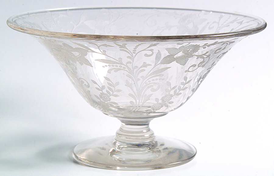 Daffodil Clear (Stem 3779, Not Gold Encrusted) Mayonnaise Bowl, Bowl Only by Cambridge-1