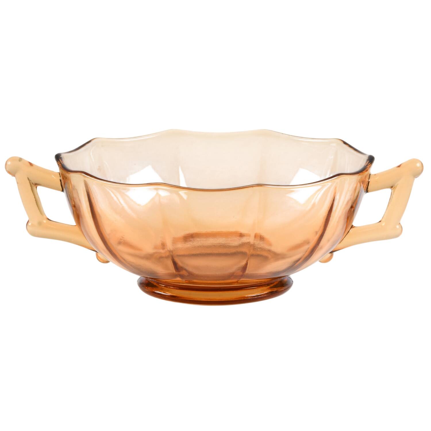 Decagon Amber Cream Soup Bowl Only by Cambridge-1