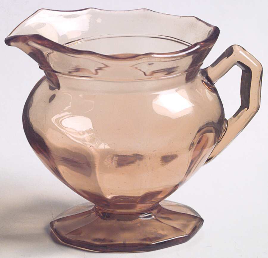 Decagon Amber Creamer by Cambridge-1