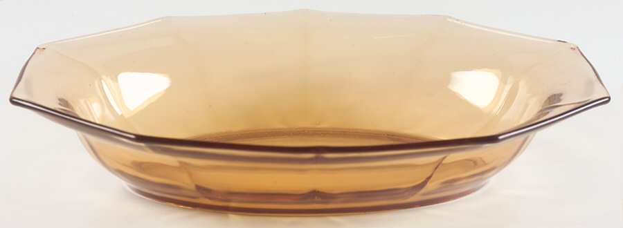 Decagon Amber 10" Oval Bowl by Cambridge-1