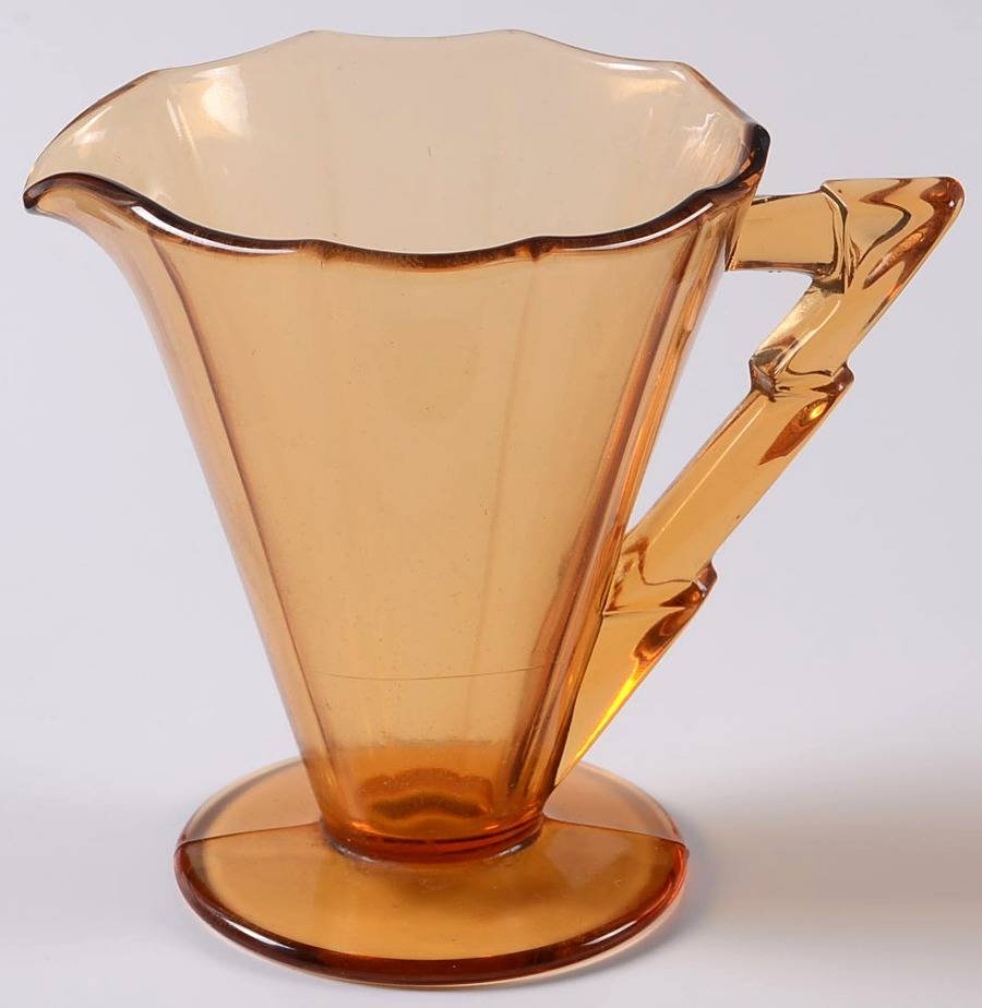 Decagon Amber Individual Creamer by Cambridge-1