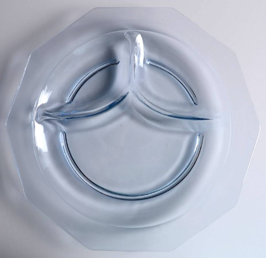 Decagon Light Blue Grill Plate by Cambridge-1