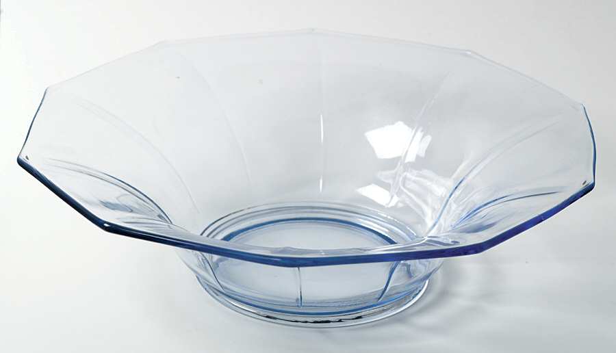 Decagon Light Blue 12" Flared Bowl by Cambridge-1