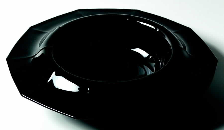 Decagon Ebony 12" Rolled Edge Bowl by Cambridge-1