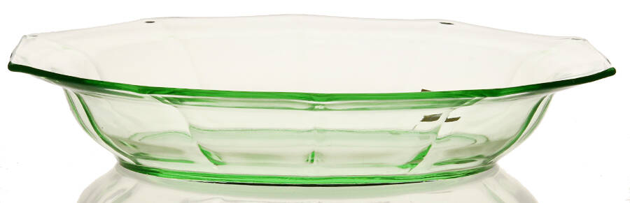Decagon Green (Light Emerald) Oval Vegetable Bowl by Cambridge-1