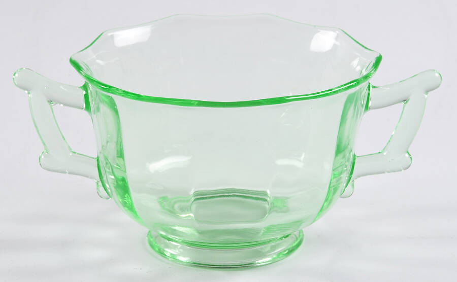 Decagon Green (Light Emerald) Bouillon Cup by Cambridge-1