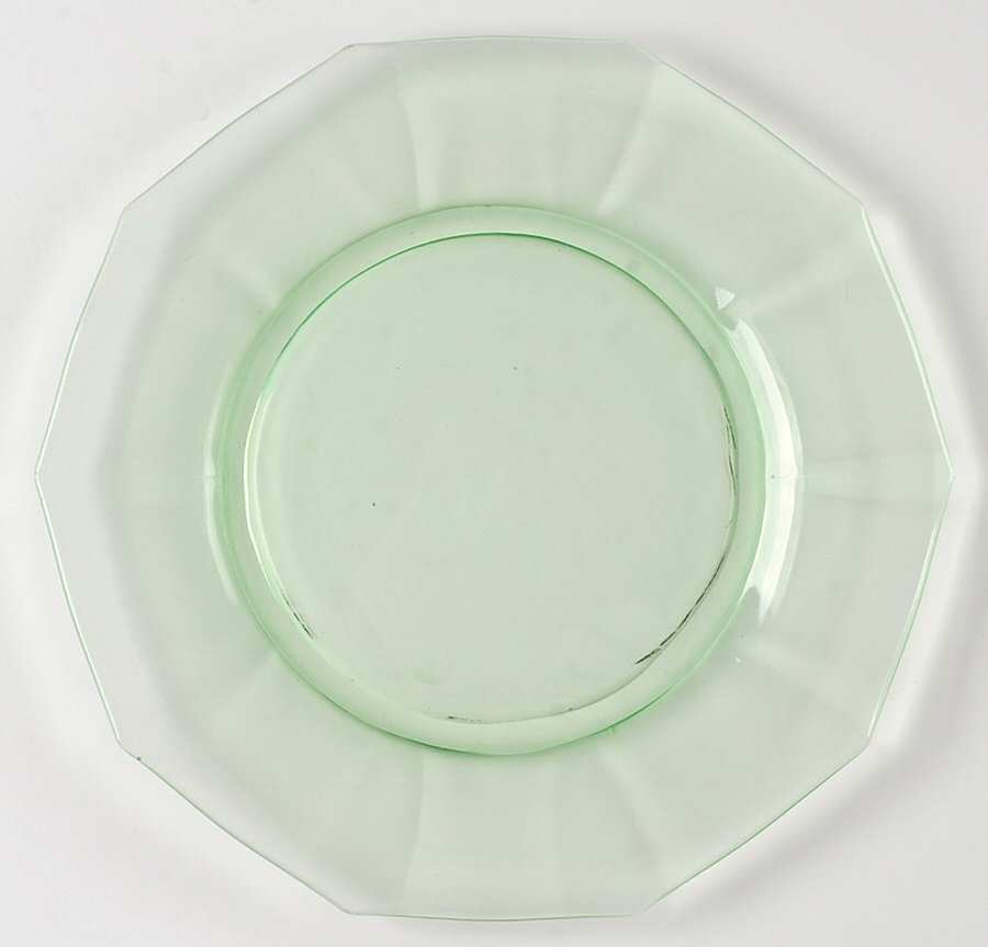 Decagon Green (Light Emerald) Dinner Plate by Cambridge-1