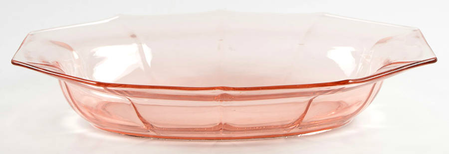 Decagon Pink 9" Oval Vegetable Bowl by Cambridge-1