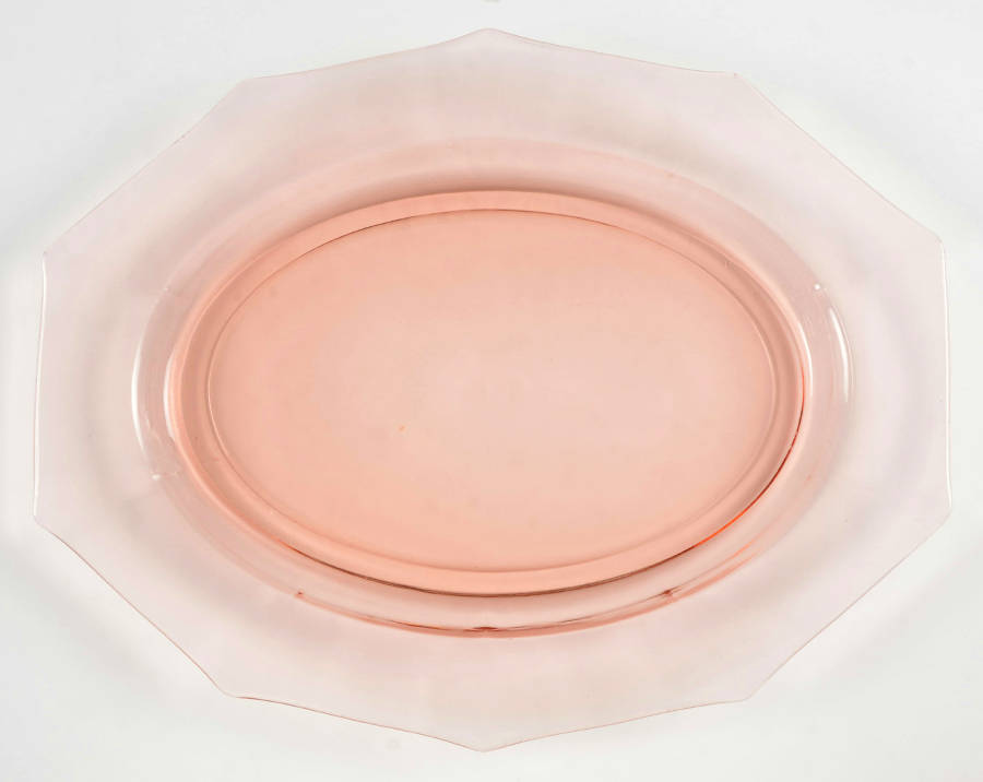 Decagon Pink Under 13" Platter by Cambridge-1