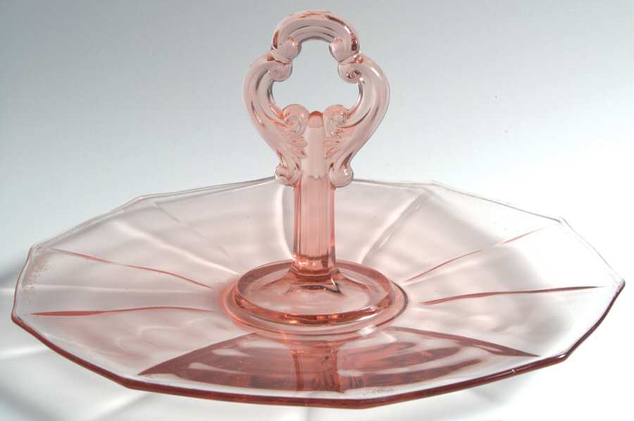 Decagon Pink Center Handle Tray by Cambridge-1