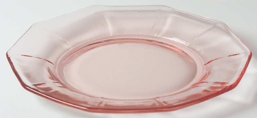 Decagon Pink Bread & Butter Plate by Cambridge-1