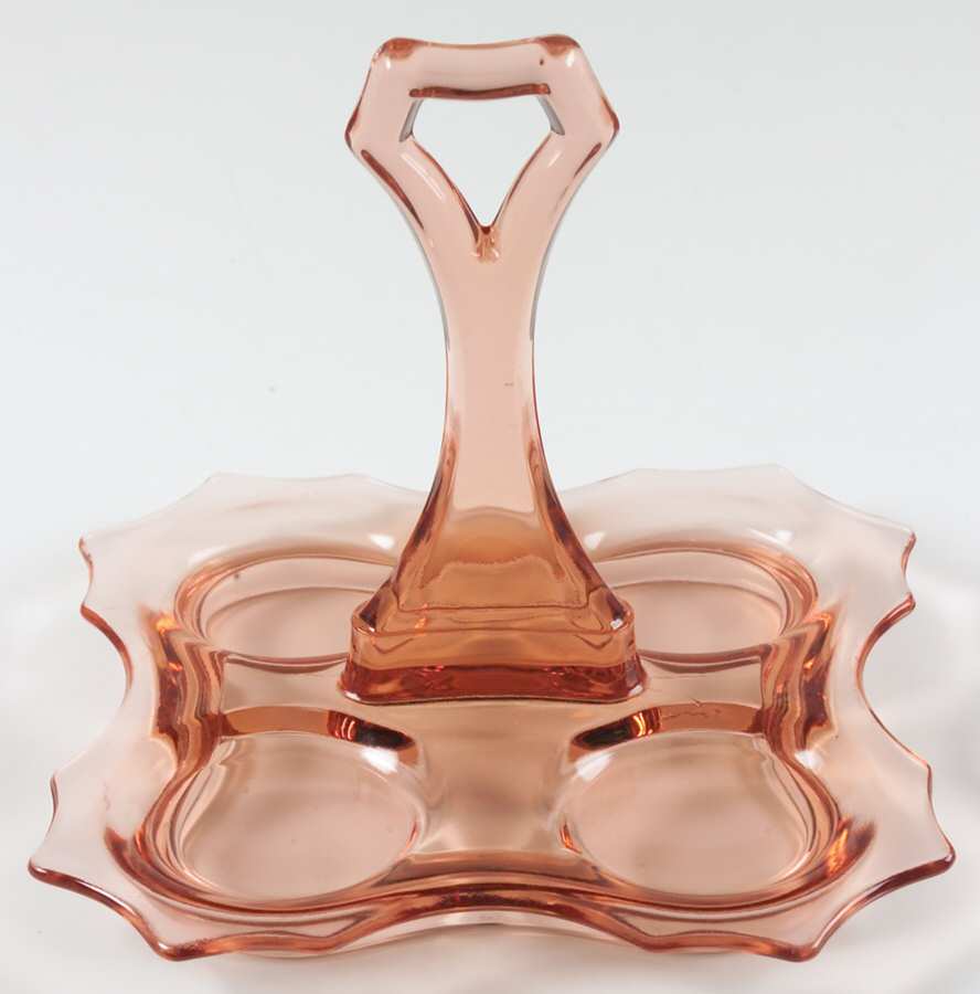 Decagon Pink Handled Bridge Set Tray by Cambridge-1