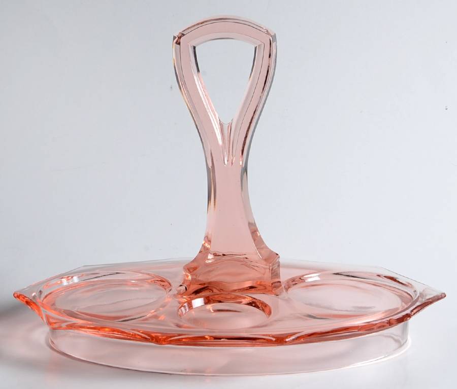 Decagon Pink Condiment Tray by Cambridge-1