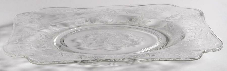 Diane Clear (Stem 3122) 3400 Square Salad Plate by Cambridge-1