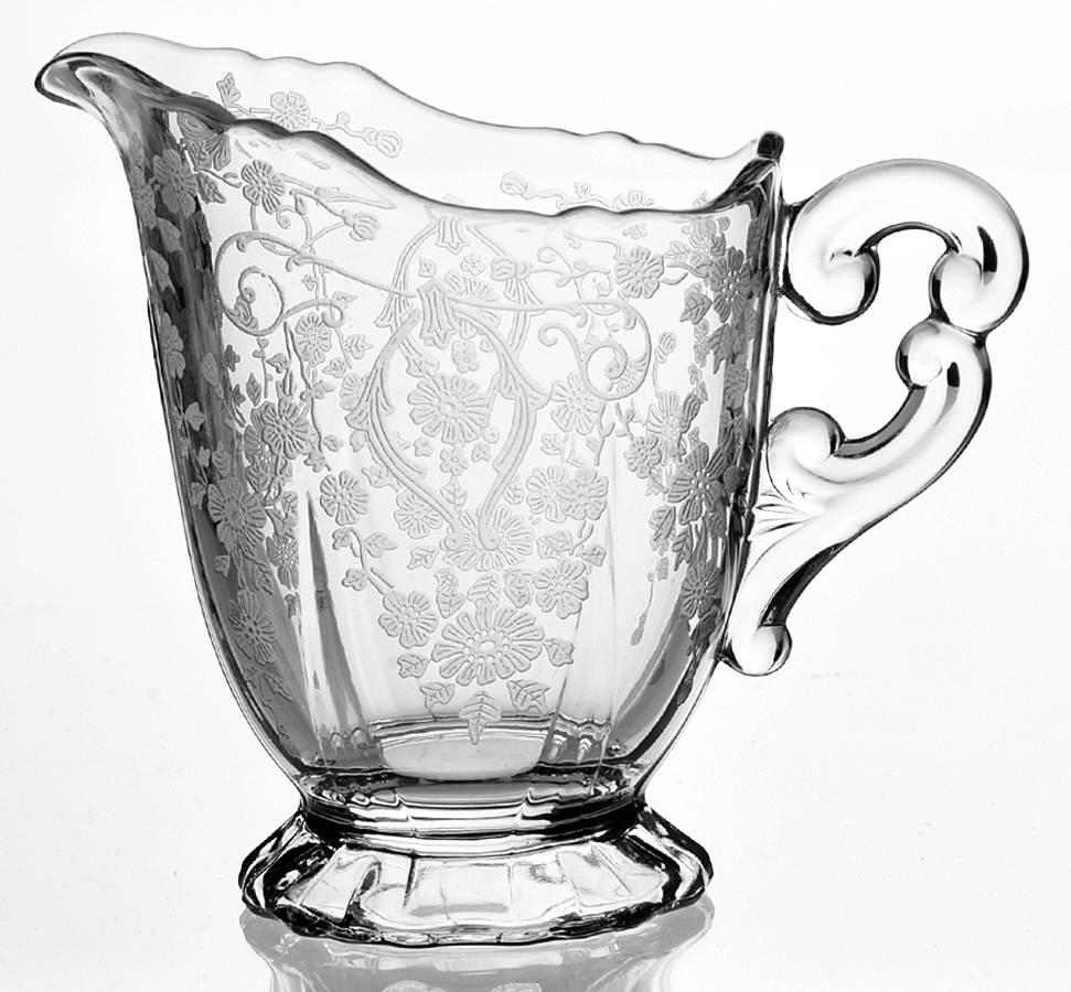 Diane Clear (Stem 3122) 3400/68 Footed Creamer by Cambridge-1