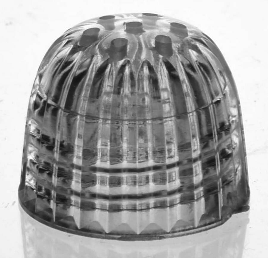 Diane Clear (Stem 3122) 3400/77 Footed Shaker, Plastic Lid Only by Cambridge-1