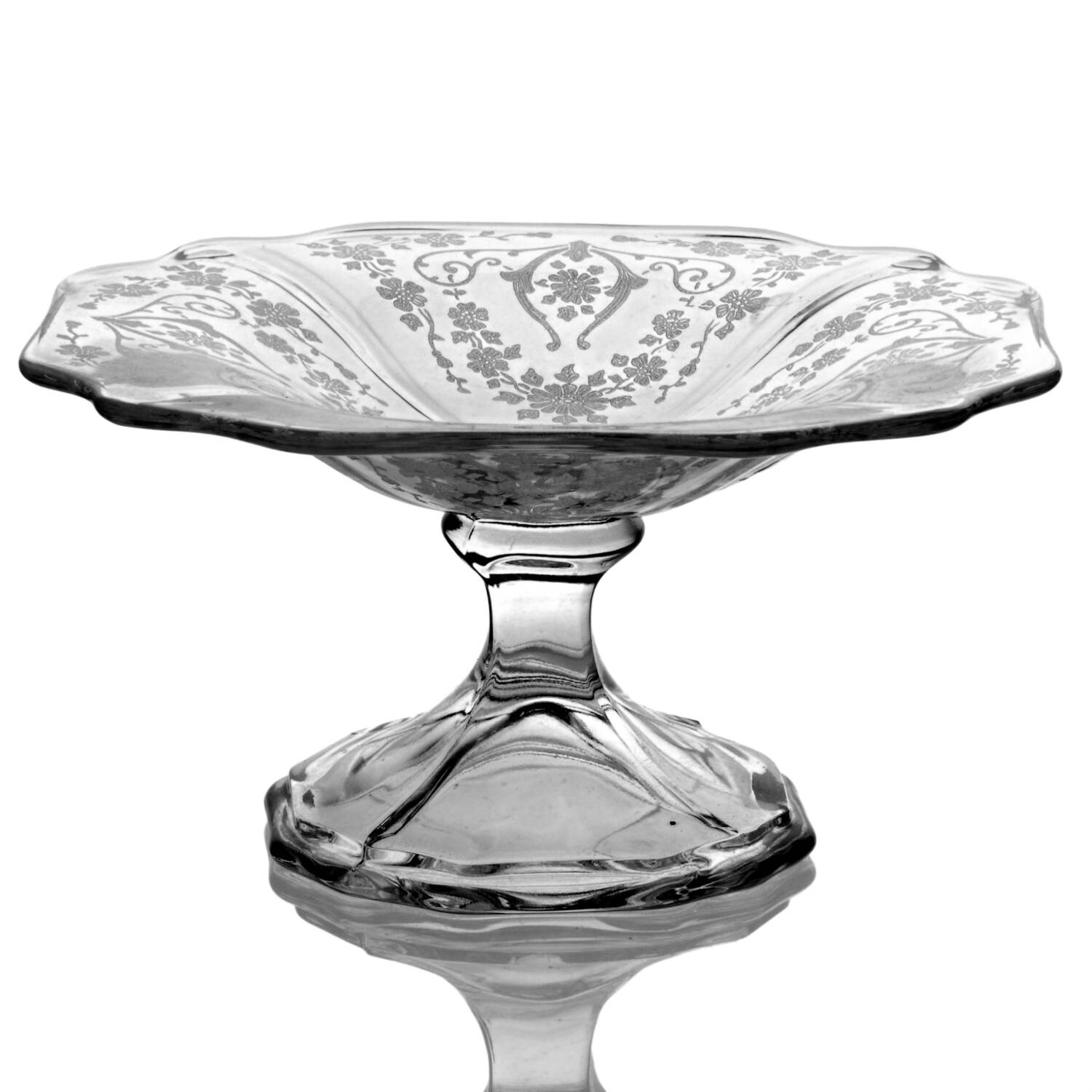 Diane Clear (Stem 3122) 3400/26 Footed Bon Bon by Cambridge-1