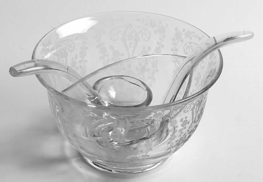Diane Clear (Stem 3122) Twin Bowl for Salad Dressing Set by Cambridge-1