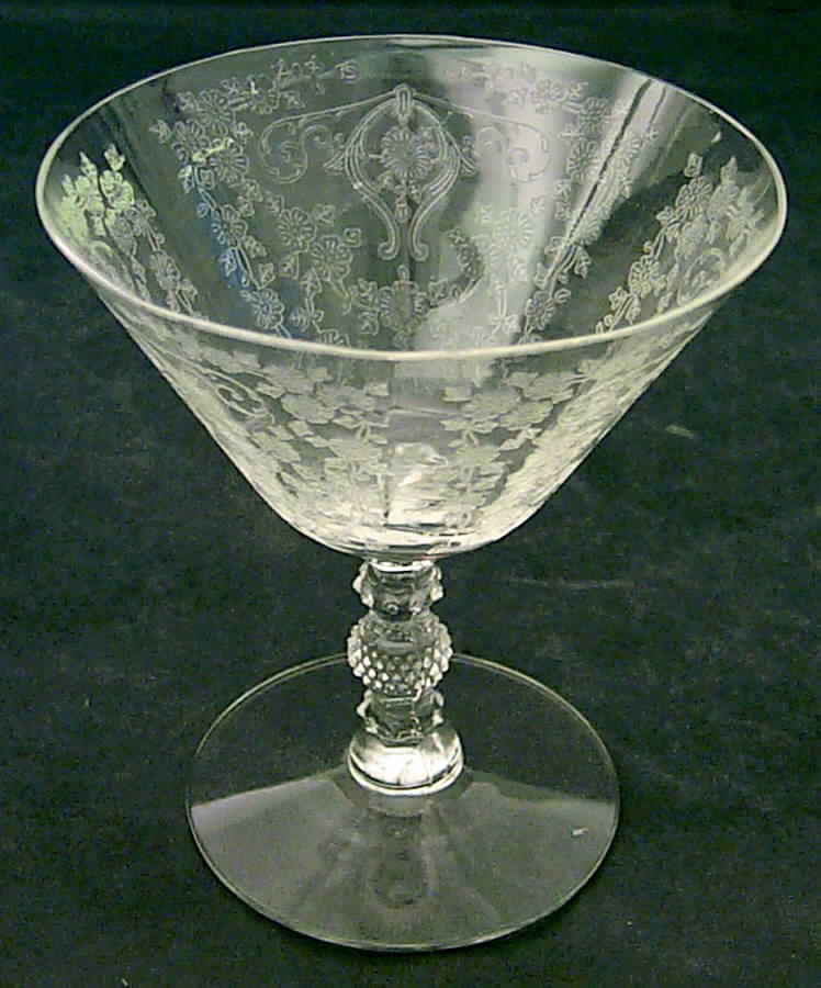 Diane Clear (Stem 3122) Low Sherbet by Cambridge-1