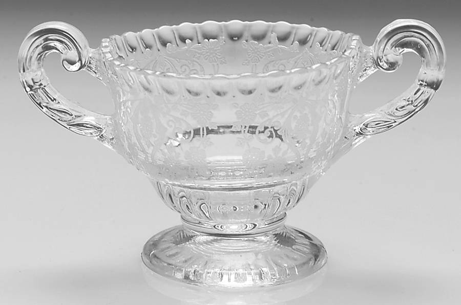 Diane Clear (Stem 3122) Individual Open Sugar (Shape 3500) by Cambridge-1